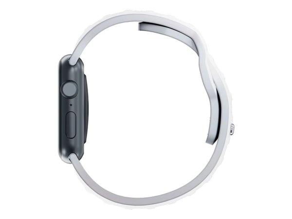 3MK 5903108565707, Klokkereim, Apple, Watch serie 1/2/3/4/5/6/7/8/9/SE/Ultra, Silikon, Rustfritt stål, Hvit, 38/40/41 mm