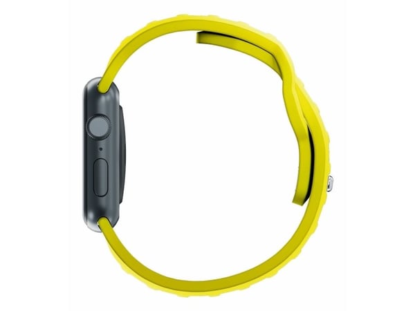 3MK 5903108565714, Klokkereim, Apple, Watch series 1/2/3/4/5/6/7/8/9/SE/Ultra, Silikon, Rustfritt stål, Gult, 38/40/41 mm