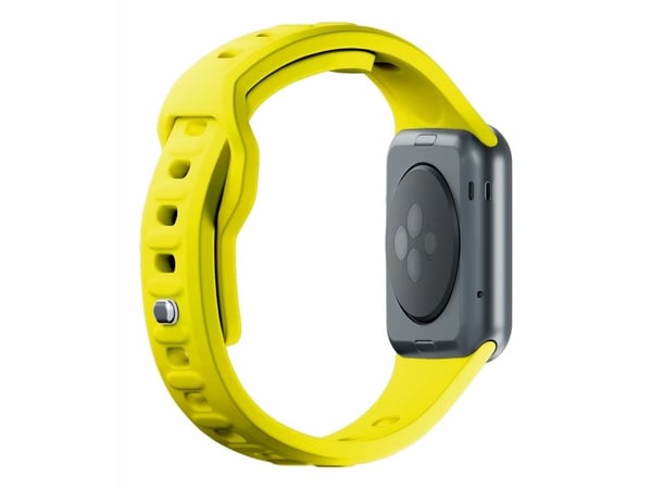 3MK 5903108565714, Klokkereim, Apple, Watch series 1/2/3/4/5/6/7/8/9/SE/Ultra, Silikon, Rustfritt stål, Gult, 38/40/41 mm