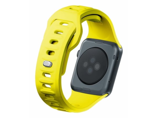 3MK 5903108565714, Klokkereim, Apple, Watch series 1/2/3/4/5/6/7/8/9/SE/Ultra, Silikon, Rustfritt stål, Gult, 38/40/41 mm