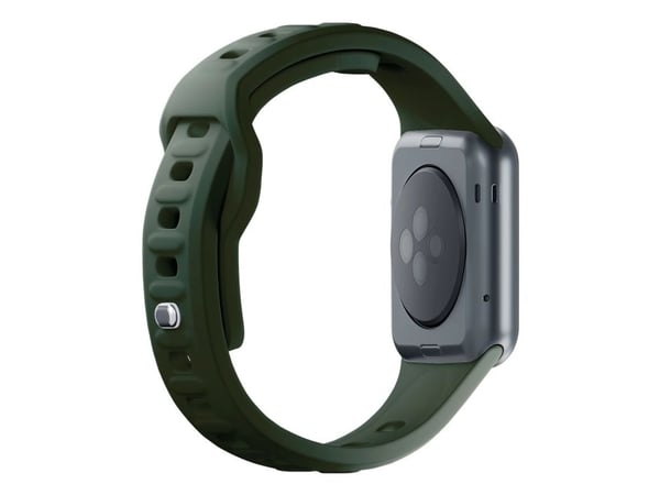 3MK 5903108565745, Klokkereim, Apple, Watch series 1/2/3/4/5/6/7/8/9/SE/Ultra, Silikon, Rustfritt stål, Grønn, 42/44/45/49 mm