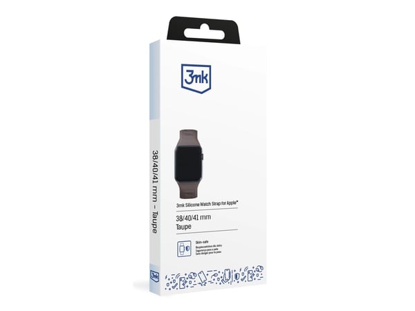 3MK 5903108565844, Klokkereim, Apple, Watch serie 1/2/3/4/5/6/7/8/9/SE/Ultra, Silikon, Rustfritt stål, 42/44/45/49 mm, Boks