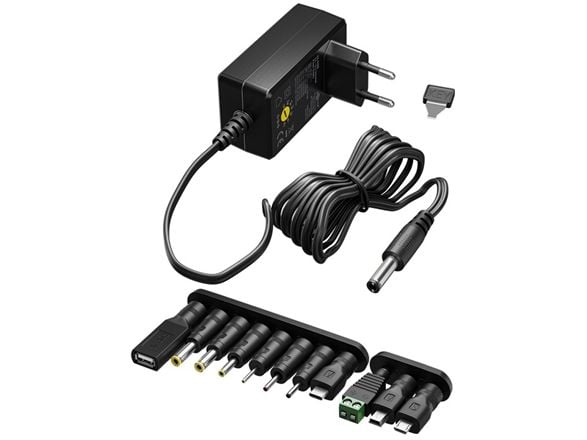 Goobay 65592, Universell, Innendørs, 100-240 V, 3,6 W, Overstrøm, Over-spenning (volt), Overbelastning, Kortslutning, Sort