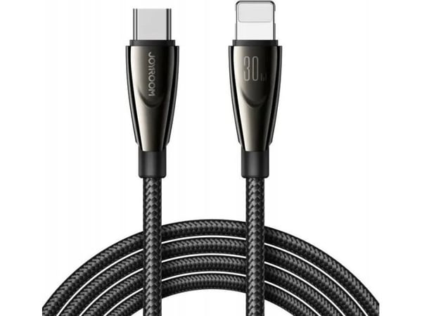Kabel USB Joyroom Kabel Joyroom Pioneer Series SA31-CL3 USB-C / Lightning 30W 1.2m czarny Kabel USB Joyroom Kabel Joyroom Pioneer Series SA31-CL3 USB-C / Lightning 30W 1.2m czarny
