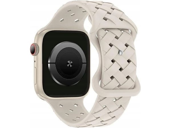 Beline armband Apple Watch Silicone Woven 38/40/41 mm beige / starlight (box)