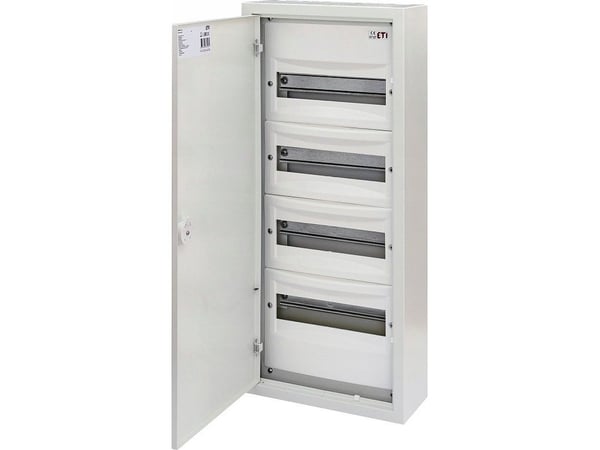 Etipo utanpåliggande kopplingsdosa 4x12 IP30 ETI Polam WRP12-4 001101378 vit metall