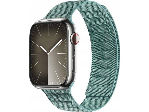 Crong Melange - Magneettiranneke Apple Watch 42/44/45/49 mm:lle (turkoosi melange) - Magneettiranneke Apple Watch 42/44/45/49 mm:lle (turkoosi mela...