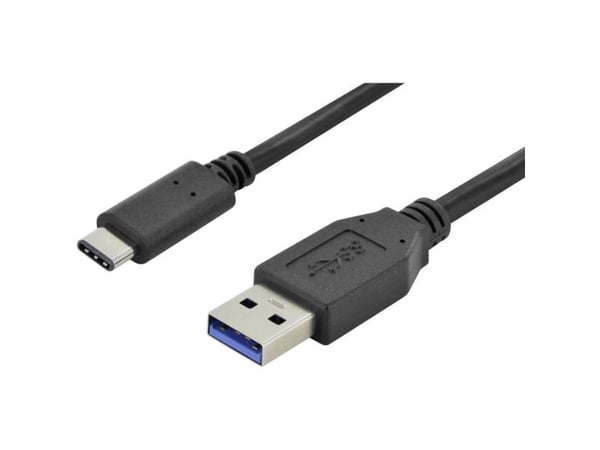 Digitus AK-300136-010-S, 1 m, USB C, USB A, USB 3.2 Gen 1 (3.1 Gen 1), uros-/urosliitin, musta