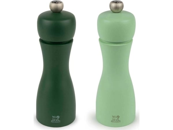 Peugeot peppar-/saltkvarn Tahiti, set med 2 delar 15 cm grön
