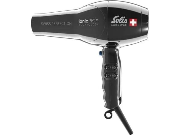 Hårføner Solis Swiss Perfection 360 ionic Pro sort