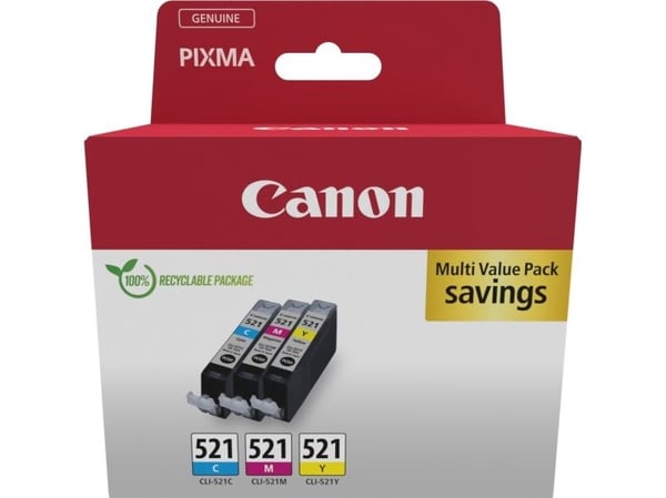 Canon 2934B016, Syaani, Magenta, Keltainen, 3 kpl, Monipakkaus