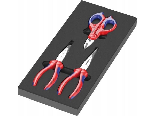 Wera 05150181001 Tangsæt 3 dele #####Knipex, med skuminsats