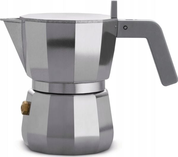 Alessi Moka, Mokkagryte, 0,07 l, Grå, Aluminium, 1 kopper, 70 mm