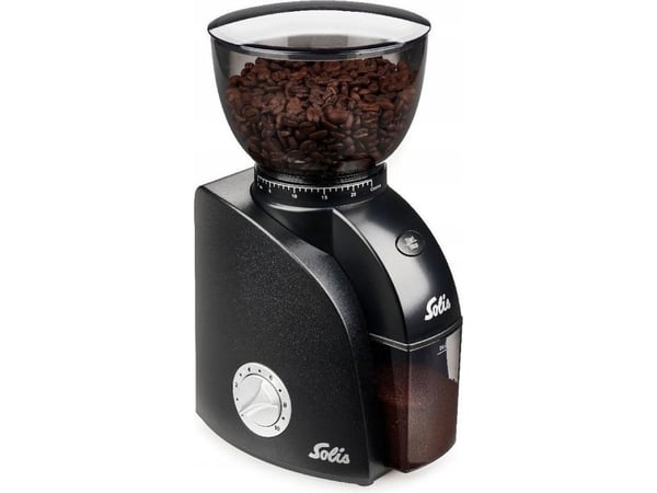Solis Scala Zero Static, Kantkvern, 300 g, Rustfritt stål, Sort, Sølv, ABS syntetisk, 135 W