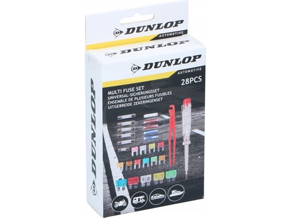 Dunlop sikringsett + spenningsprøver 28 deler