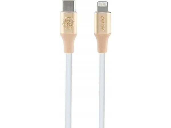 USB-kabel Guess USB-C - Lightning 1,5 m guld (GUCLLALRGDD)