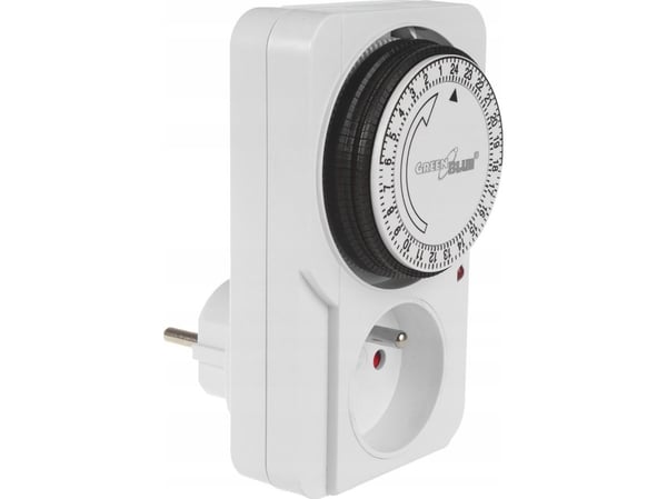 GreenBlue timerbrytare – mekanisk timer GreenBlue, 48 program, max belastning 16A, IP20, GB360 E