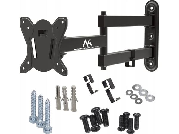 Maclean väggfäste för TV/monitor max VESA 100x100, 13-32", 30 kg, svart MC-417