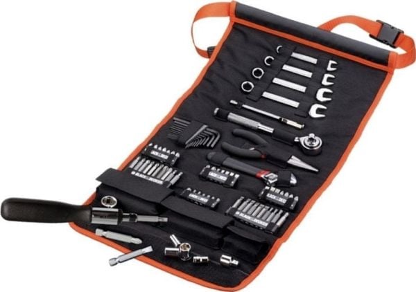 Black & Decker A7063-QZ - Verktøyssett - 76 deler - inn verktøysrull