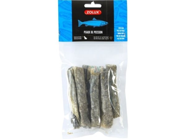 ZOLUX Naturlig godbit for hunder Fiskeskinn 60 g