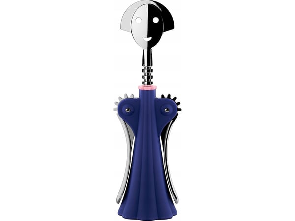 Alessi Anna G. korkskruv, blå/stål