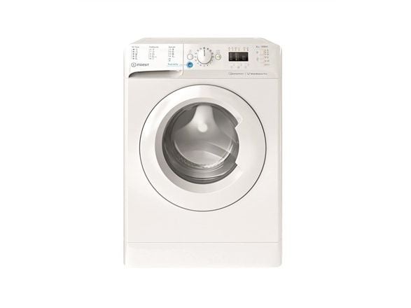 Indesit vaskemaskin INDESIT BWSA 61294 W, EU, energiklasse C, front, 6 kg, 1151 RPM, dybde 42,5 cm, bredde 59,5 cm, display Big Digit, hvit