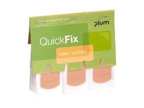 Plaster Vandfast QuickFix Water Resistant 75x25mm refill til væghængt dispenser,45 stk/pk