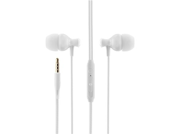 LogiLink BONBON hodetelefoner med 3,5 mm jack og innebygd mikrofon hvit