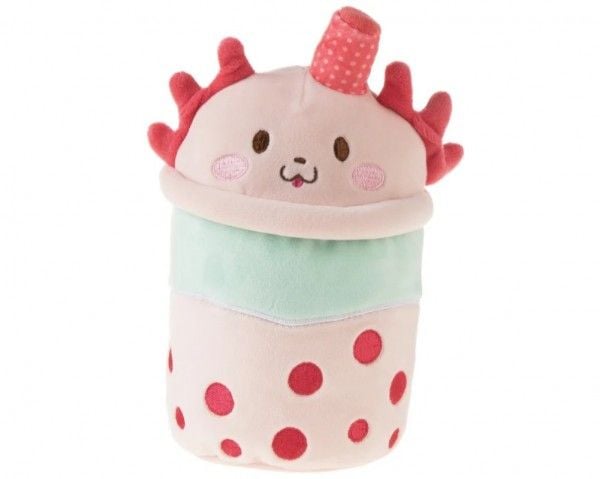 Epee maskot Bubble Tea Bubble 21 cm jordgubb