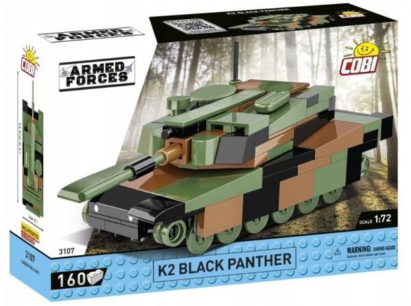 COBI K2 Black Panther, Byggesett, 6 år, 160 stykker