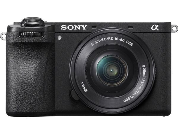 Sony a6700 ILCE-6700L - Digitalkamera - spejlløst - 26 MP - APS-C - 4K / 119.88 fps - 3x optisk zoom E 16-50 mm OSS-objektiv - Wi-Fi, Bluetooth