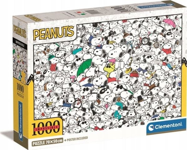 Clementoni Puzzle 1000 element med kompakte umulige peanøtter