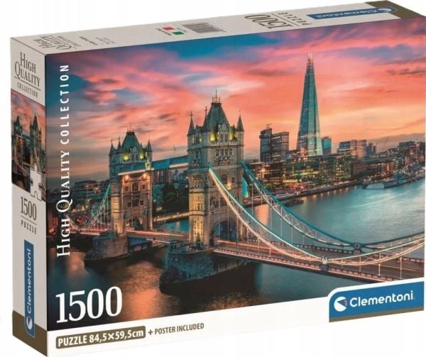 Clementoni High Quality Collection London Twilight, 1500 stykker, Landskap, 18 år