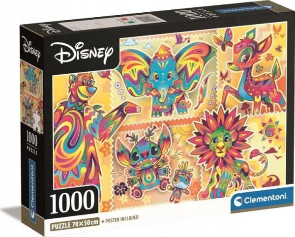 Clementoni Disney Classics, 1000 stk, Kunst, 18 År