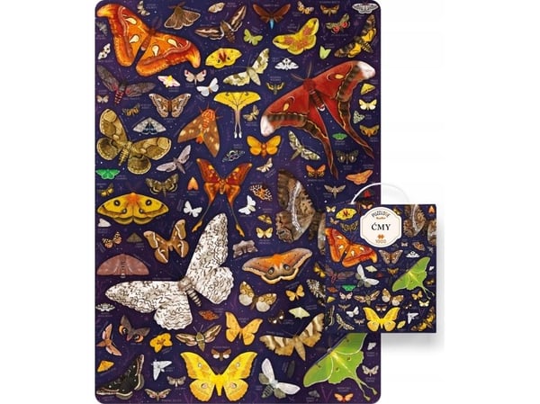 Czuczu puslespill 1000 brikker Puzzlove moth