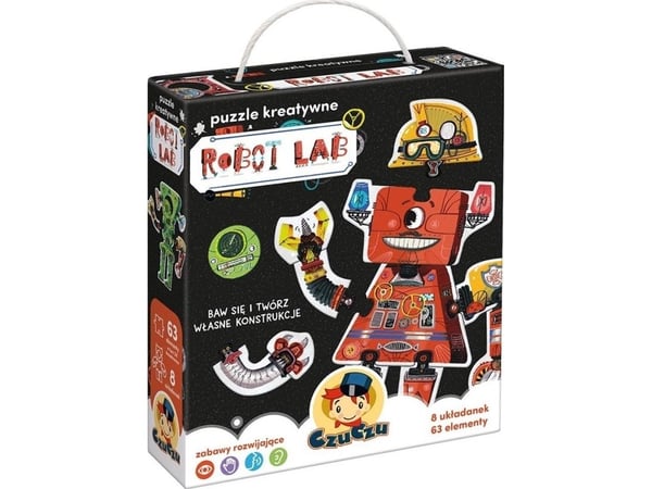 CzuCzu kreativt puslespill 63 deler - Robot Lab