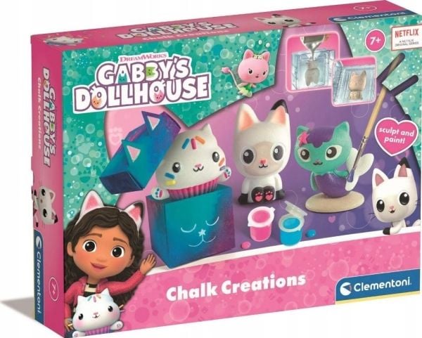 Clementoni Gabbys venner.  figurer å dekorere. Gabis kattehus. Gabbys dukkehus 50885