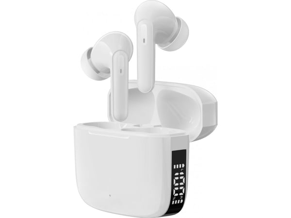 Denver TWE-61, True Wireless Stereo (TWS), Samtale/Musikk/Sport/Hverdag, Hodesett, Hvit