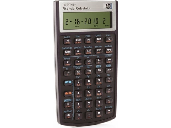 Hewlett-Packard HP 10bII+ finansräknare LCD 12 siffror batteri (NW239AA#UUZ)