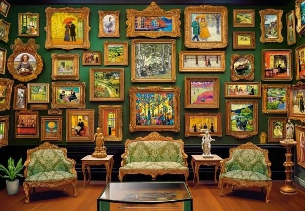 Castor puslespill 1000 brikker - kunstgalleri - bilder til veggen