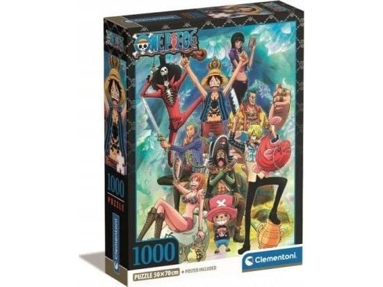 Clementoni One Piece, 1000 kpl, Televisio/Elokuvat, 18 vuosi/vuosia