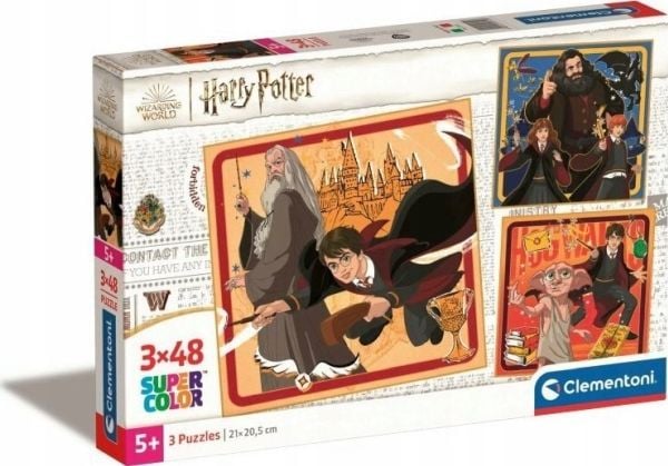 Clementoni puslespill Super Color Harry Potter 3 x 48 brikker