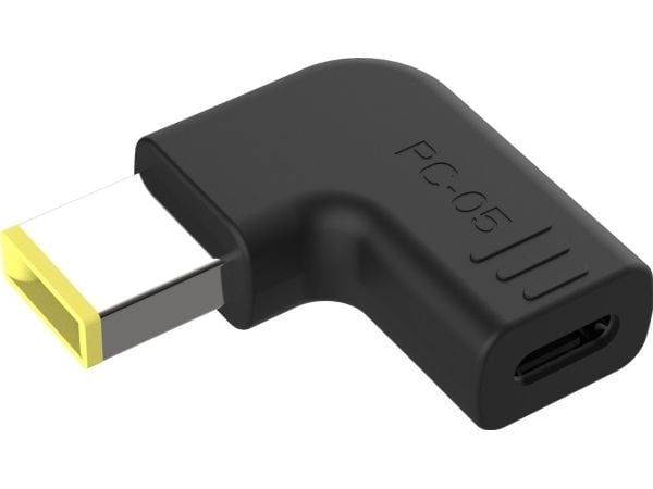Conceptronic - Strømadapter - 24 pin USB-C (hunn) til Lenovo vanlig rektangelplugg (hann) vinklet - DC 18 - 20 V - 5 A - støtte for Power Delivery ...