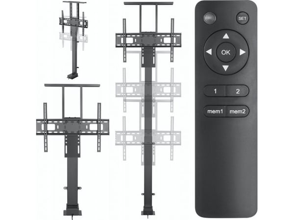 Art TV-LIFT HÅNDTAK, ELEKTRISK STYRT AR-93M MOBIL 60KG maks 80" VesaMax600x400