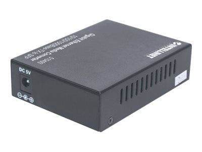 Intellinet Gigabit Ethernet to SFP Media Converter, 10/100/1000Base-Tx to SFP slot, empty - Fibermedieomformer - 1GbE - 10Base-T, 100Base-TX, 1000B...