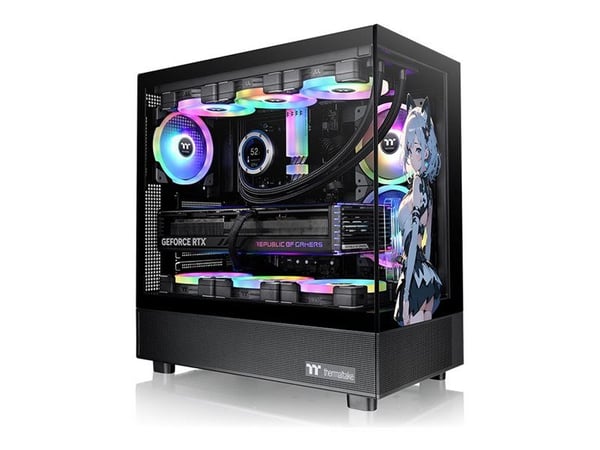 Thermaltake View 270 - SP Edition - mid tower - utökad ATX - genomskinlig sidopanel (härdat glas) - ingen strömförsörjning (ATX) - svart - USB/ljud