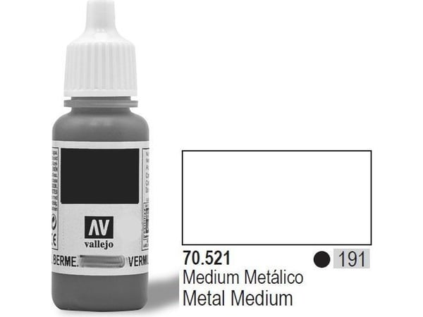 Vallejo 70.521, 17 ml, Plastflaska, Silver