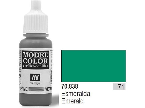 Vallejo färg Nr71 Emerald Matt 17 ml – 70838