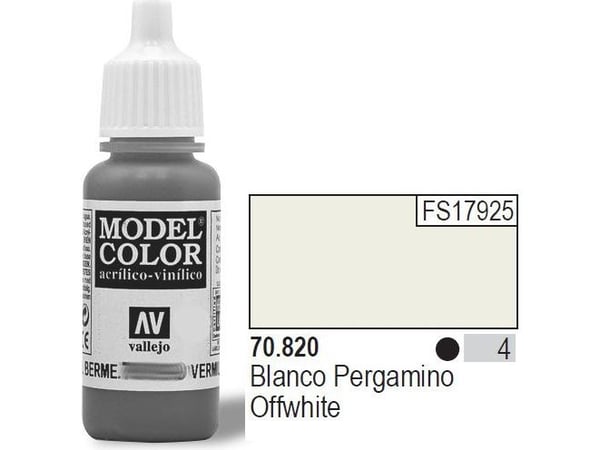 Vallejo 70.820, Vit, Akrylfärg, Vätska, 17 ml, 1 styck |
