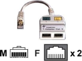 Telegärtner 21.17.3039, 0,15 m, RJ-45, 2 x RJ-45